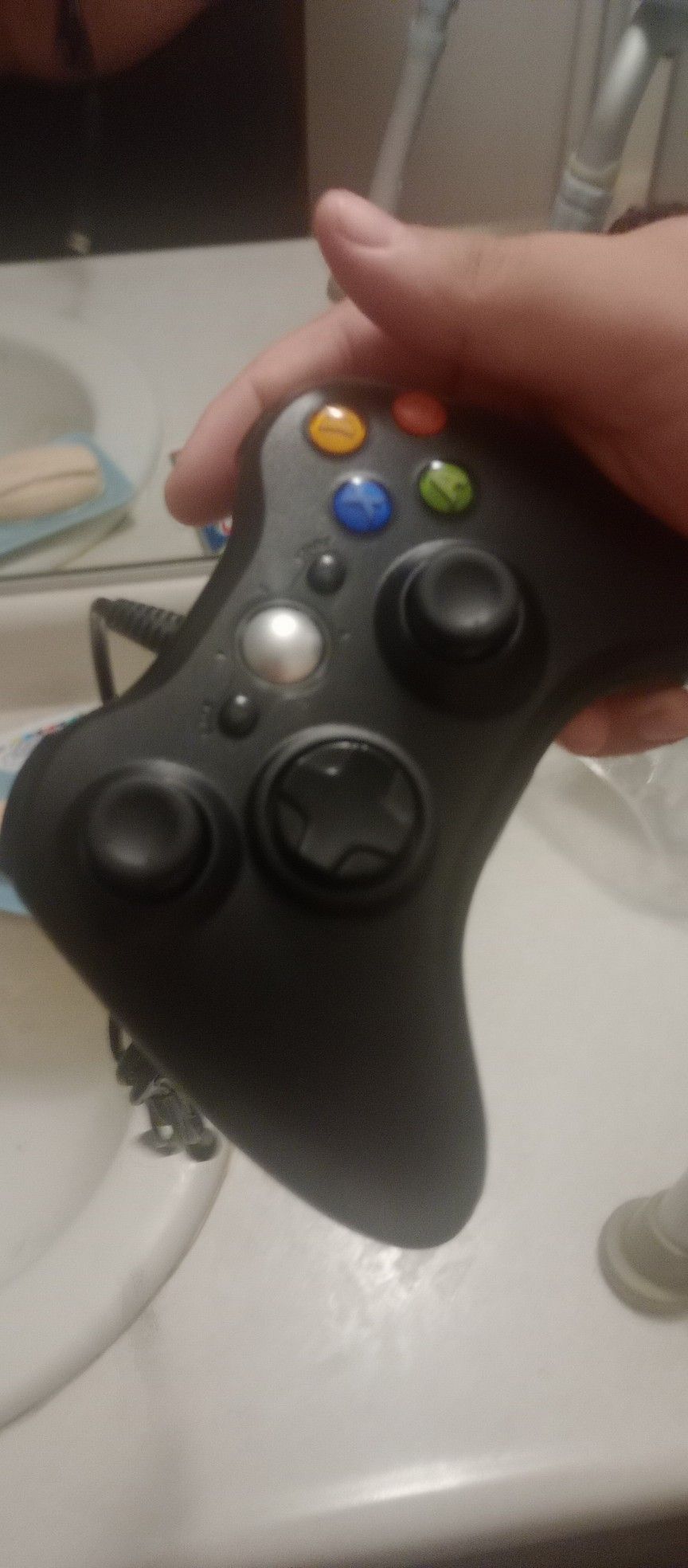 Xbox 360 Wired Aftermarket Remote With Blue Lights