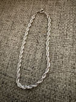 New silver rope chain bracelet