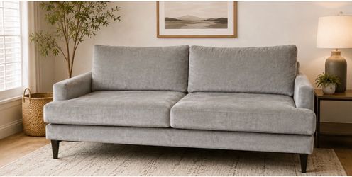 West Elm Grey Sofa - Modern Comfort in