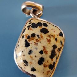 Sterling Silver Dalmatian Pendant! 