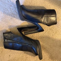 DNKY Heels Black, Authentic Leather Heels