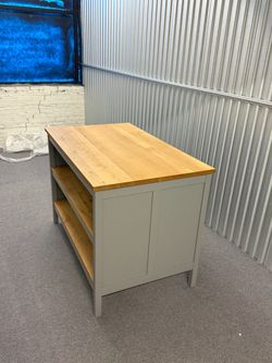 IKEA Kitchen Island (TORNVIKEN - light grey)