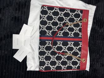 Gucci Multicolor Tweed Web Rajah Tote Large