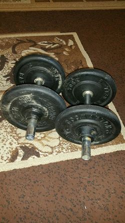 Pesas de 40 libras 80 dolares