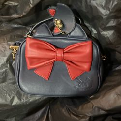 Cute Bow Handbag – Blue & Red – Like New