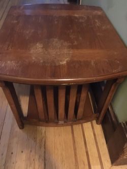 Solid wood side table end table night stand 27” x 22” x 20” tall