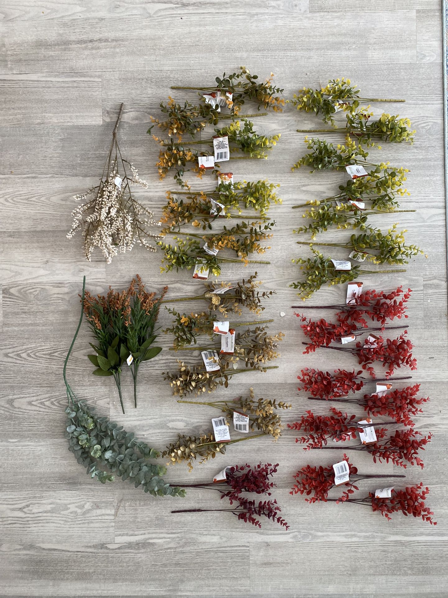 Assorted Artificial Eucalyptus & Floral Filler
