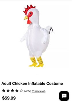 Adult inflatable Chicken Costume