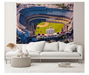 LA Dodgers Baseball Stadium Themed Backdrop