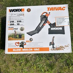Worx 12V All-in-one Leaf Blower/Vacuum/Mulcher with Leaf Pro collection system.