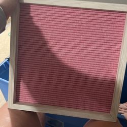 Pink Letter Board