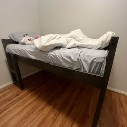 Twin bed frame with mattress