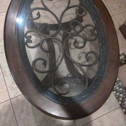 Coffe Table And Two Sude Tables