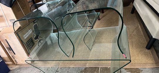 Glass Coffee And End Tables 