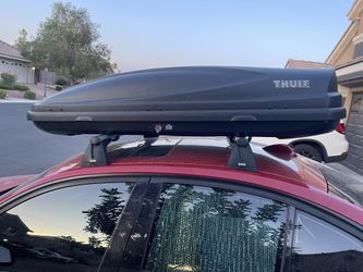 Large Thule Cargo Box Roof Top Hard shell Storage 