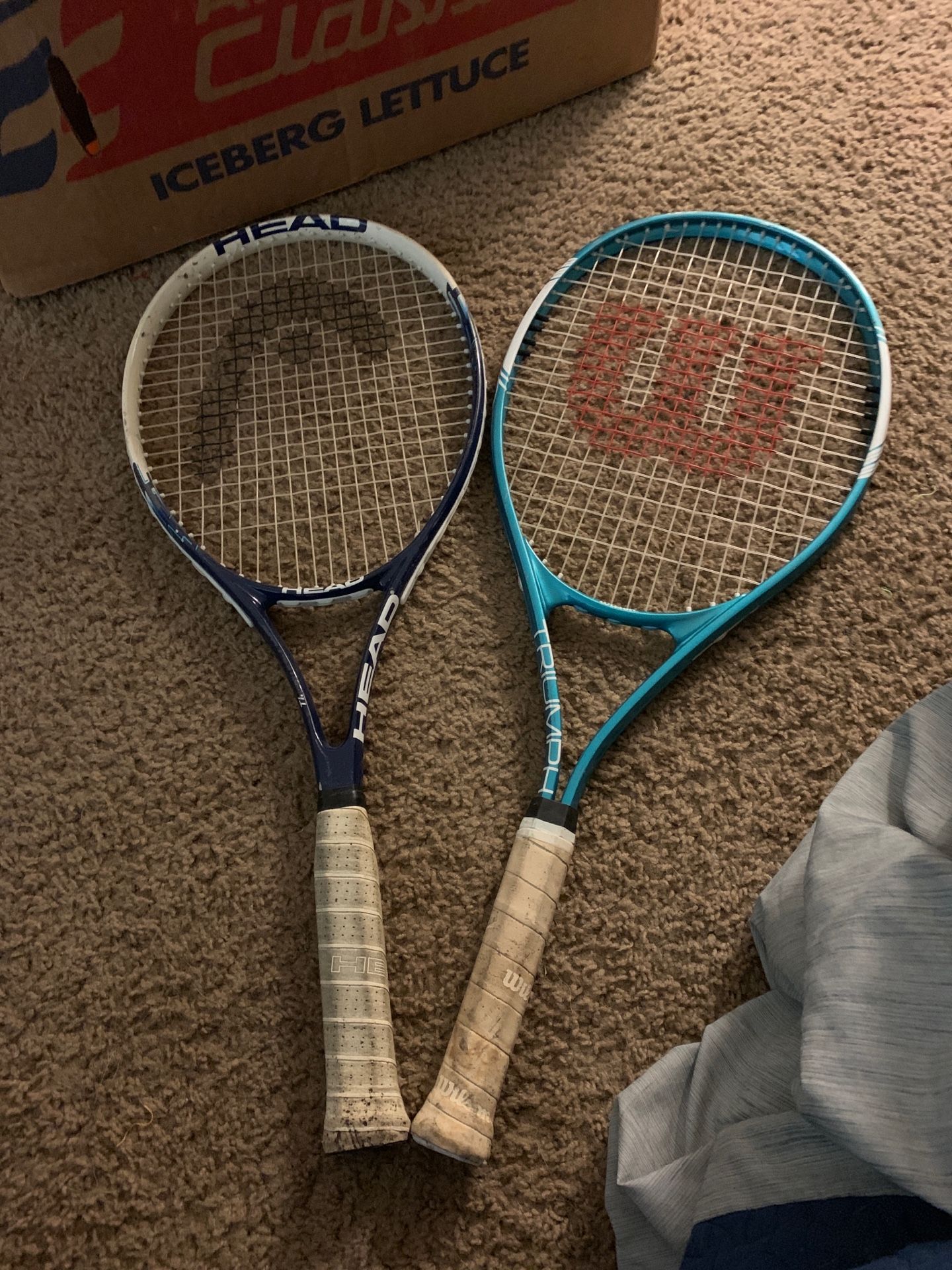 Wilson triumph and head ti.instinct comp tennis rackets