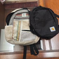 2 small personal size back pack 
