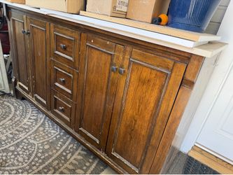 Bathroom double sink vanity 60” x 21”