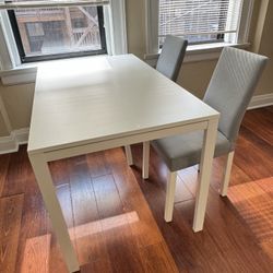 Dining Table and Two Chairs Set