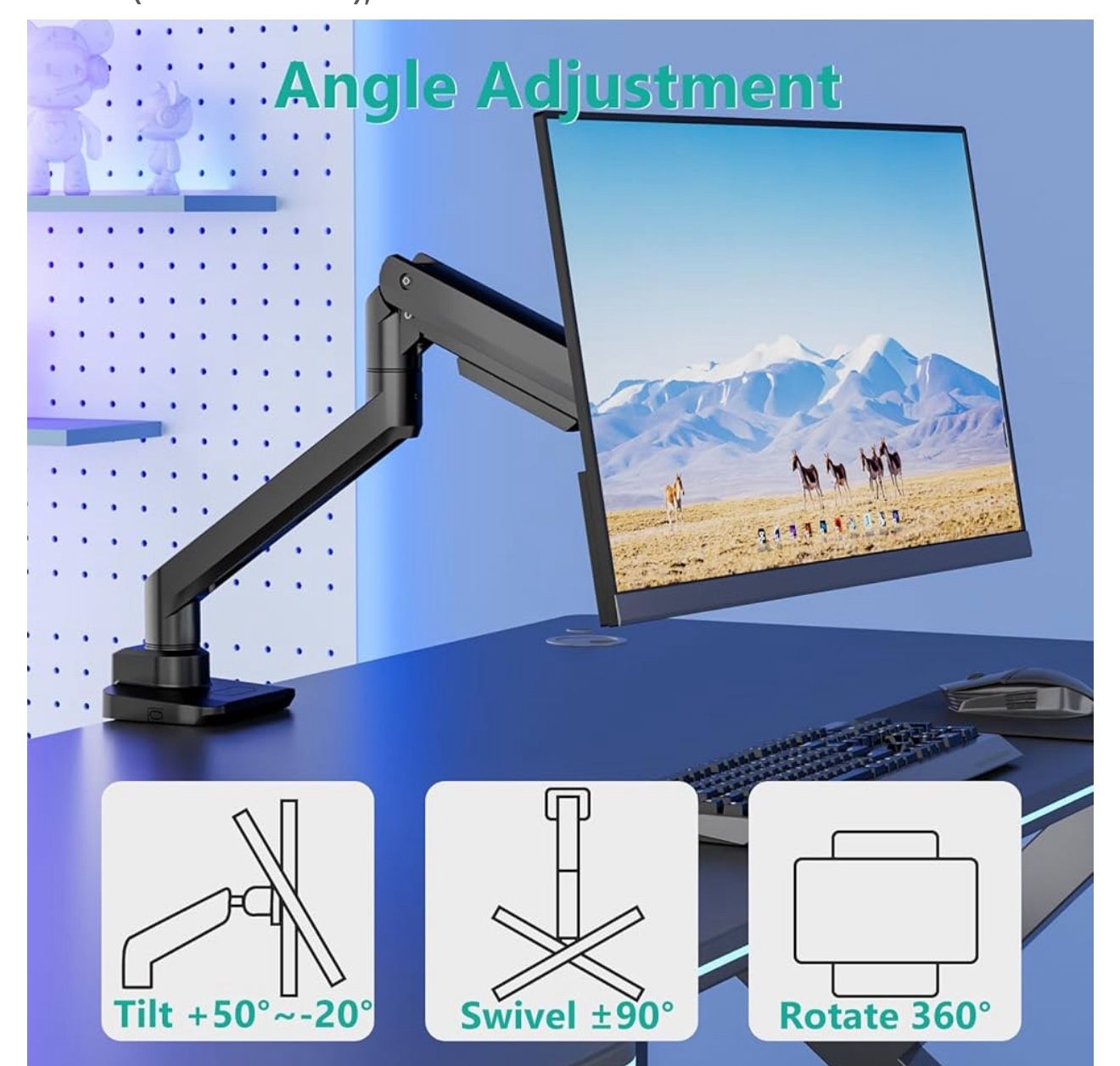 Heavy Duty Monitor Arm 17inches/49 Inches 