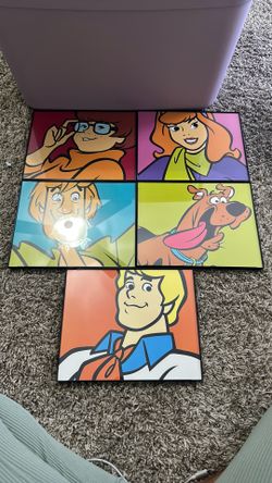 Framed Scooby doo Character portraits