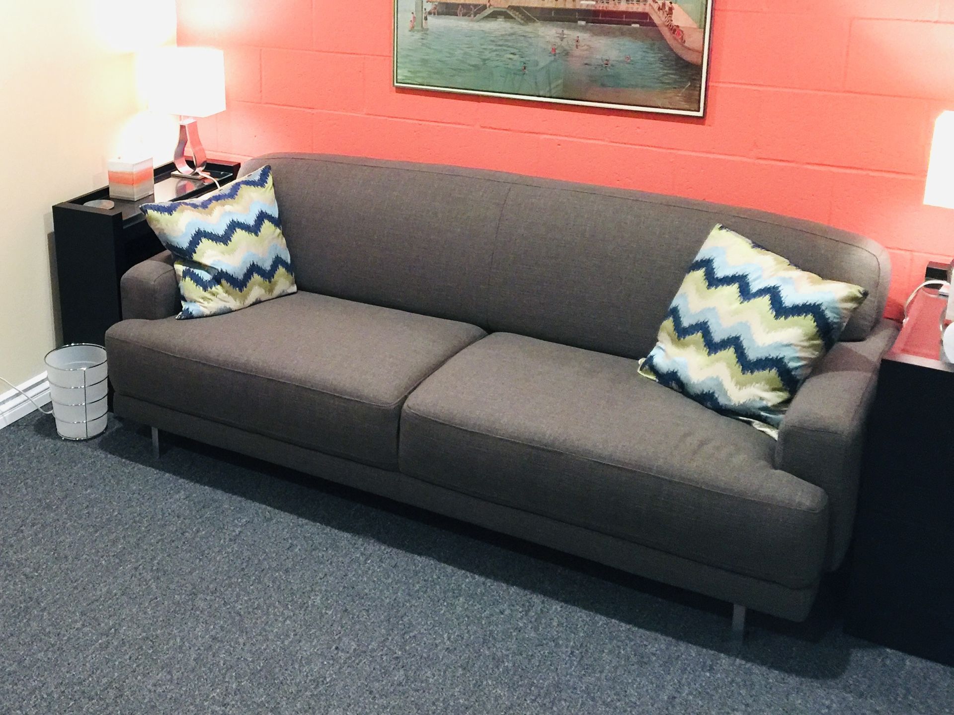 CB2 Sofa from 2016 in great condition under slipcover