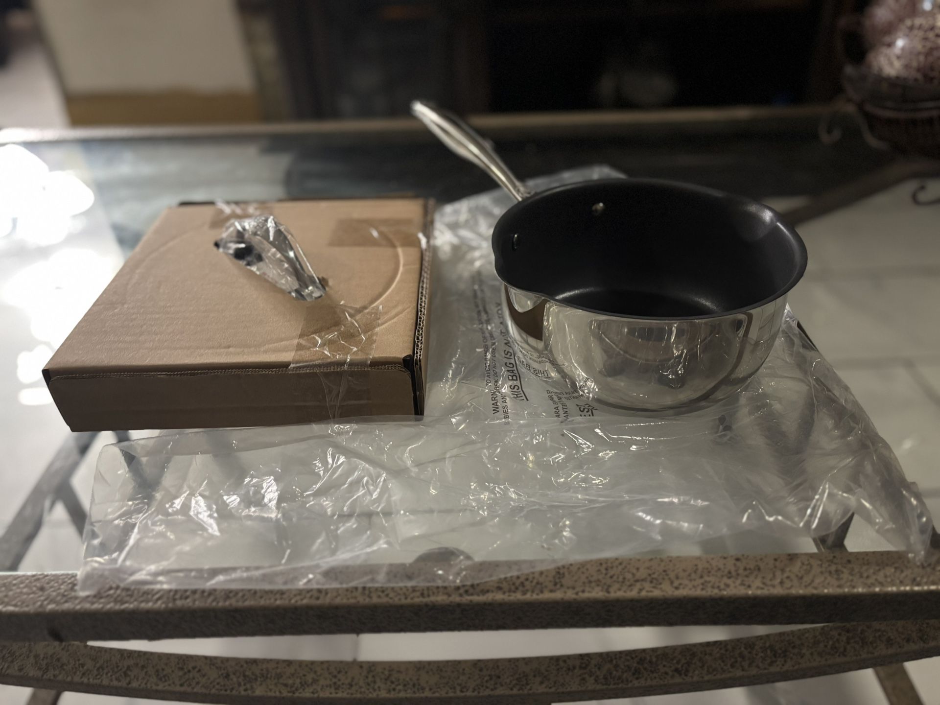 Olla De 1.75qt Antiadherente Con Tapa Coladora De Princess House