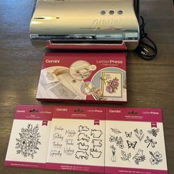 Gemini Die Cutting Embossing Machine by Crafters Companion for Paper Crafting with 4 New Kits