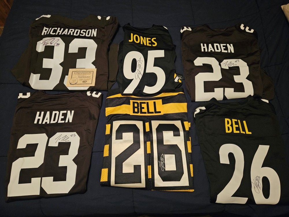 Nike Authentic NFL Autographed Jerseys;Several Different NFL Players