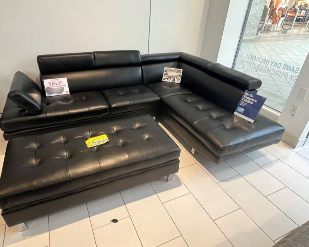 ANTARES BLACK MODERN SECTIONAL