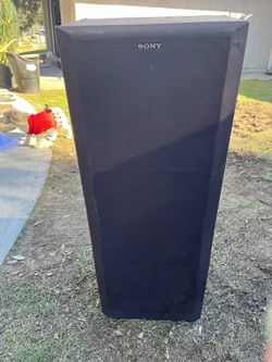 Sony Woodgrain Cabinet Speakers