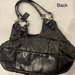 Black Leather Coach purse