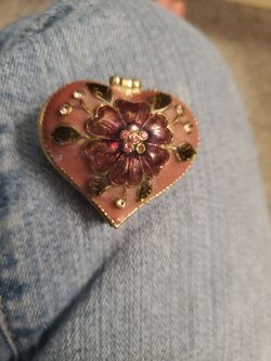 Monet  purple trinket box