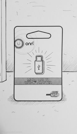 Onn Micro USB to USB-C Adapter