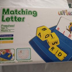 New Educational matching letter game (age 3+)
