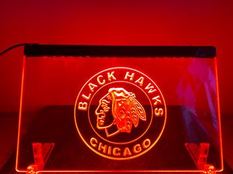 Chicago Blackhawks LED Sign (8”x12”)
