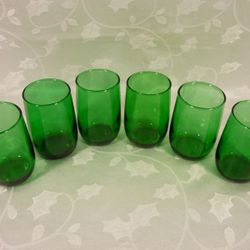 Forest Green Small Juice Tumblers