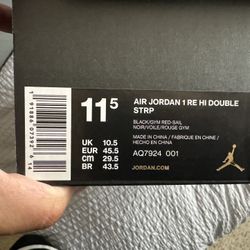 Jordan 1 Retro High Double Strap