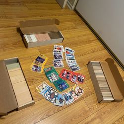 Vintage Baseball Card Lot – 3 Full Boxes – Thousands of Cards – 80s/90s MLB