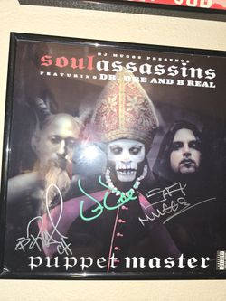 Soul Assassin's 1997 Joint Autographed By Dr Dre B Real And Muggs Extremely Rare And Authentic. 