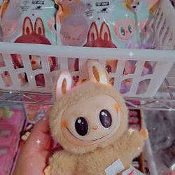 Labubu Macron Musical Plushie Keychain 