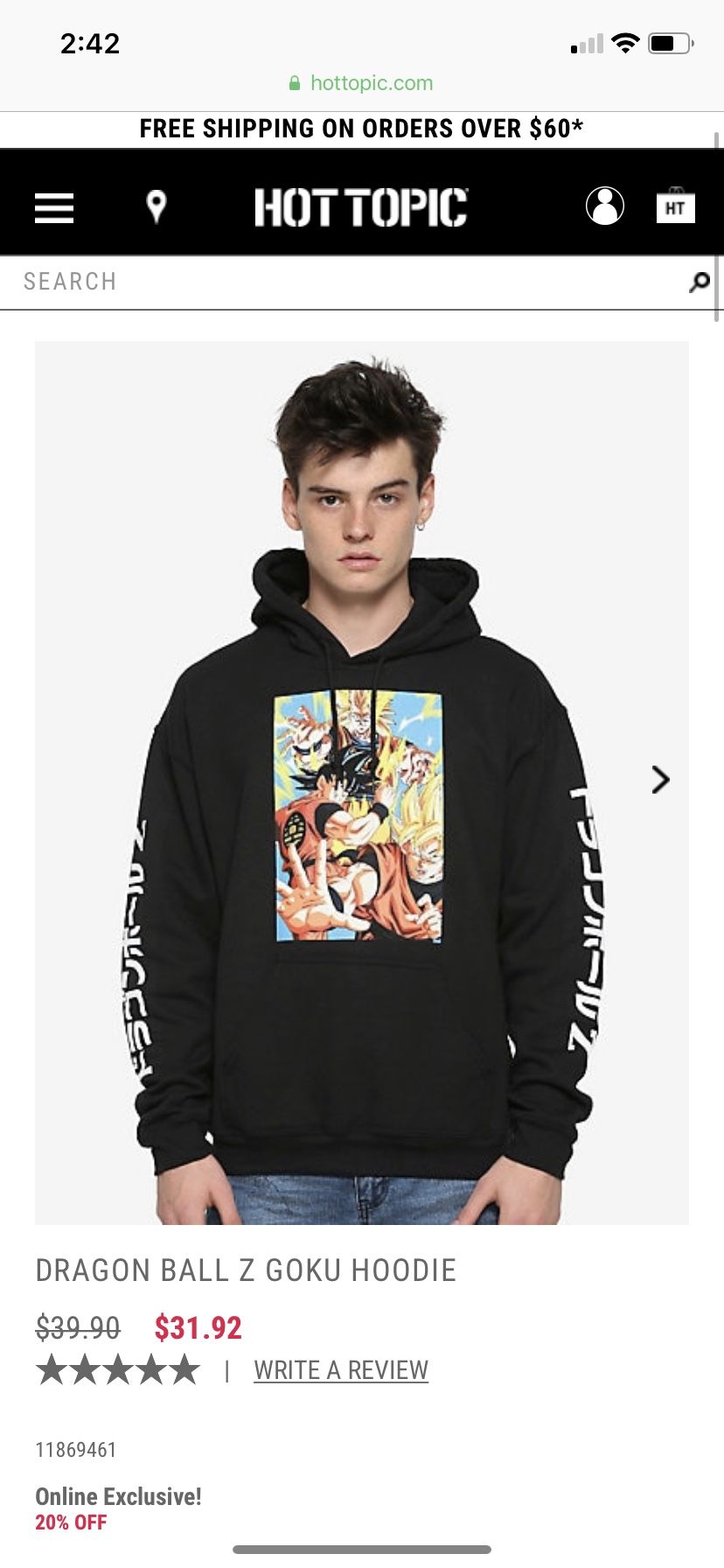 Dragon Ball Z hoodie