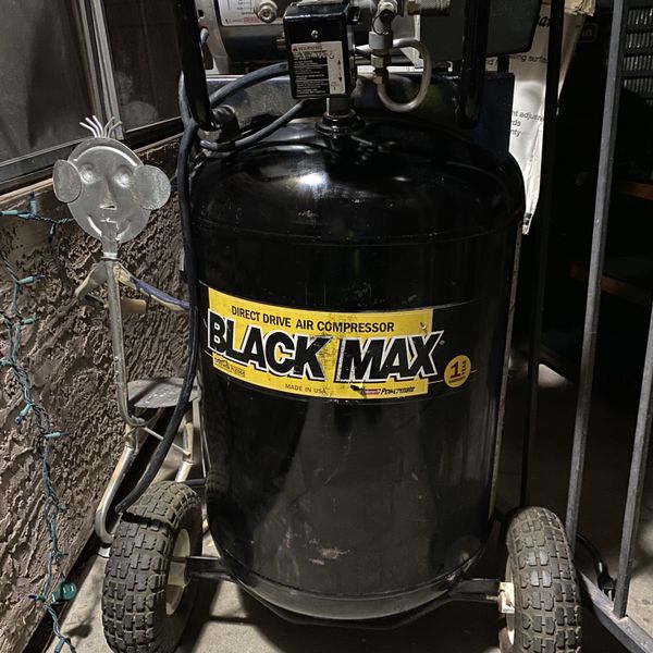 Black Max 27 Gallon 5 Hp Coleman Powermate for Sale in Tempe, AZ OfferUp