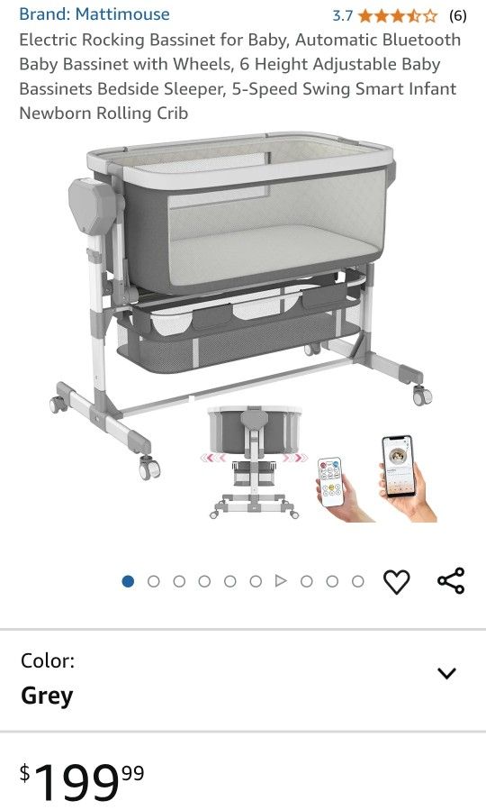 Electric Rocking Bassinet for Baby