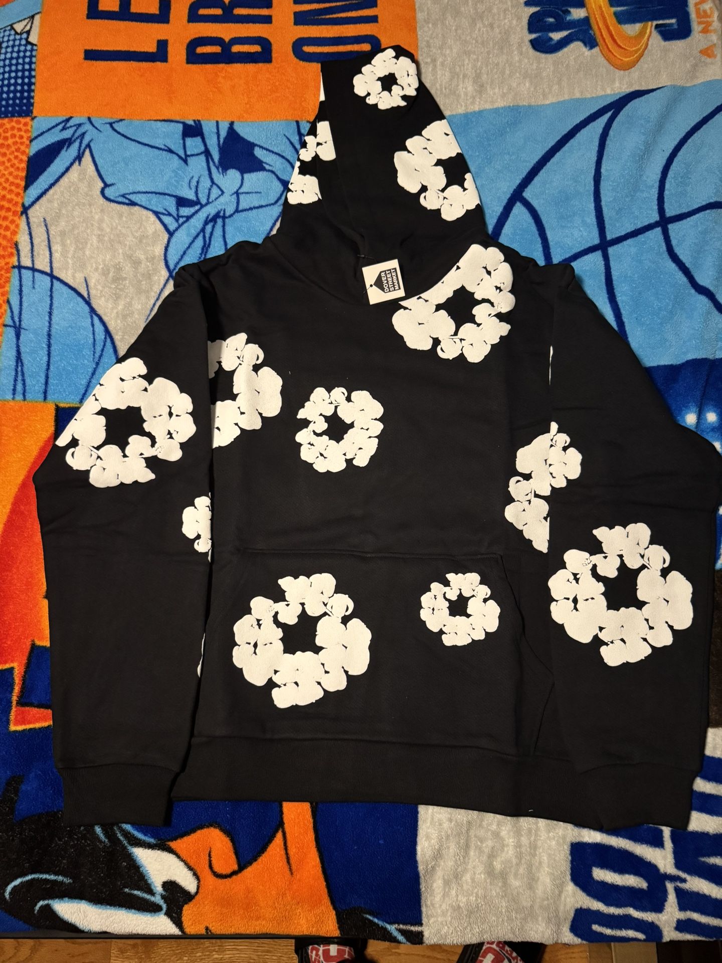 Brand New Black Denim Tears Hoodie