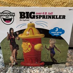 Big Mouth Inc. Big Sprinkler Fire Hydrant. 