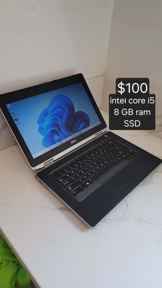 Windows 11 pro Dell latitude laptop. Intel core i5. 8 GBramSSD. Delivery Available Se Habla Español