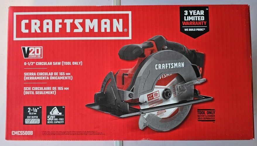 Craftsman V20 6-1/2" Circular Saw