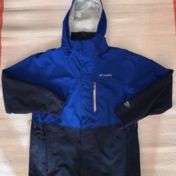 Men’s Columbia Pouration Rain Jacket Colorblock  ,size L