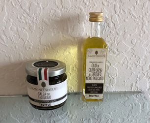 Savini Tartufi Truffle Gatherers Sauce 90g-Savini Tartufi Black Truffle Oil 55mg-New/Sealed-Made in Italy